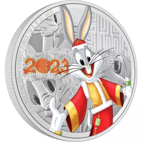 Looney Tunes - 2023 1oz Year of the Rabbit Bug Bunny Silver Çoin (3)