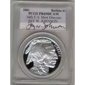 Modern Commemoratives --- American Buffalo Commemorative 2001-Silver- 1 Dollar (3)