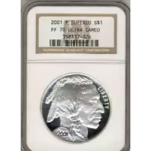 Modern Commemoratives --- American Buffalo Commemorative 2001-Silver- 1 Dollar (3)