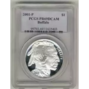 Modern Commemoratives --- American Buffalo Commemorative 2001-Silver- 1 Dollar (3)