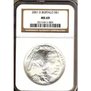 Modern Commemoratives --- American Buffalo Commemorative 2001-Silver- 1 Dollar (3)