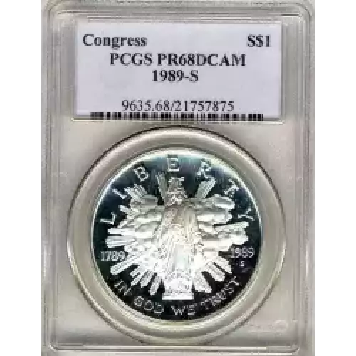 Modern Commemoratives --- Congress Bicentennial 1989-Silver- 1 Dollar (3)