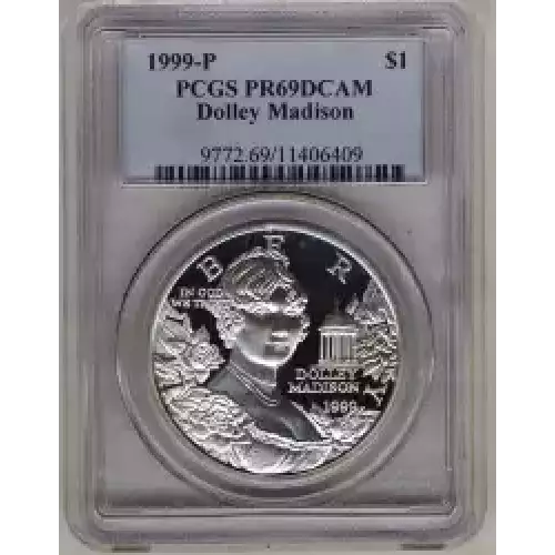 Modern Commemoratives --- Dolley Madison 1999 -Silver- 1 Dollar (3)