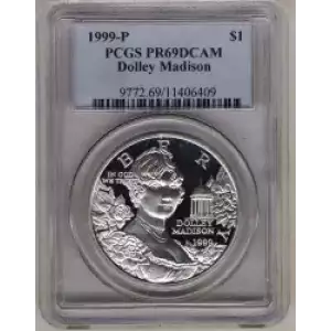 Modern Commemoratives --- Dolley Madison 1999 -Silver- 1 Dollar (3)