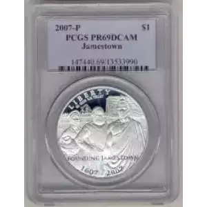 Modern Commemoratives --- Jamestown 400th Anniversary 2007 -Silver- 1 Dollar (3)