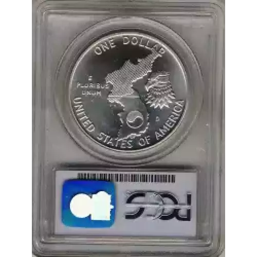 Modern Commemoratives --- Korean War Memorial 1991 -Silver- 1 Dollar (3)