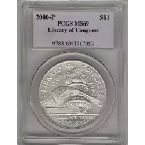 Modern Commemoratives --- Library of Congress Bicentennial 2000 -Silver- 1 Dollar (3)