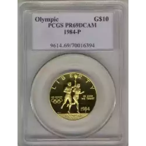 Modern Commemoratives --- Los Angeles Olympiad 1983-1984-Gold- 10 Dollar (3)