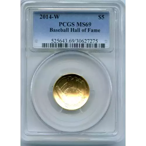Modern Commemoratives --- National Baseball Hall of Fame 2014 -Gold- 5 Dollar (3)
