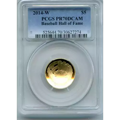 Modern Commemoratives --- National Baseball Hall of Fame 2014 -Gold- 5 Dollar (3)