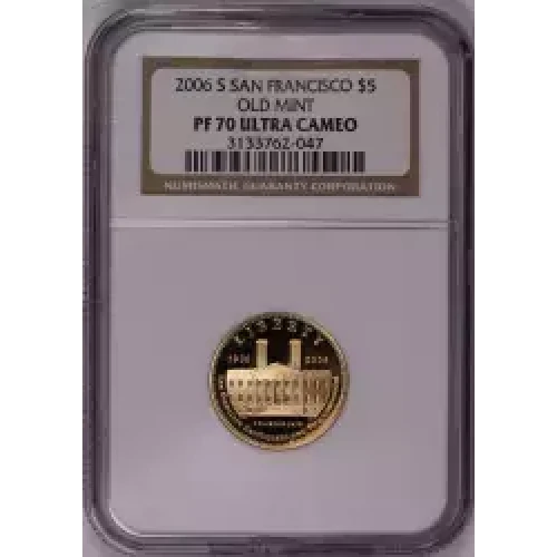 Modern Commemoratives --- San Francisco Old Mint Centennial 2006 -Gold- 5 Dollar