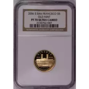 Modern Commemoratives --- San Francisco Old Mint Centennial 2006 -Gold- 5 Dollar