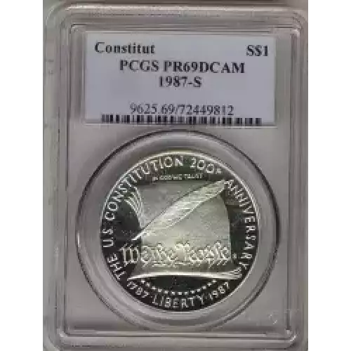 Modern Commemoratives --- U.S. Constitution Bicentennial 1987-Silver- 1 Dollar (3)