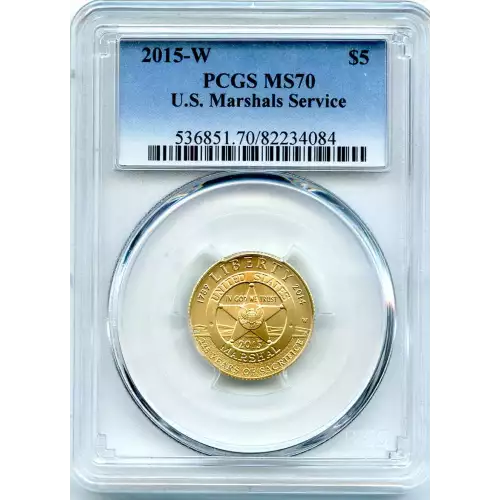 Modern Commemoratives --- U.S. Marshals Service 225th Anniversary 2015 -Gold- 5 Dollar (3)