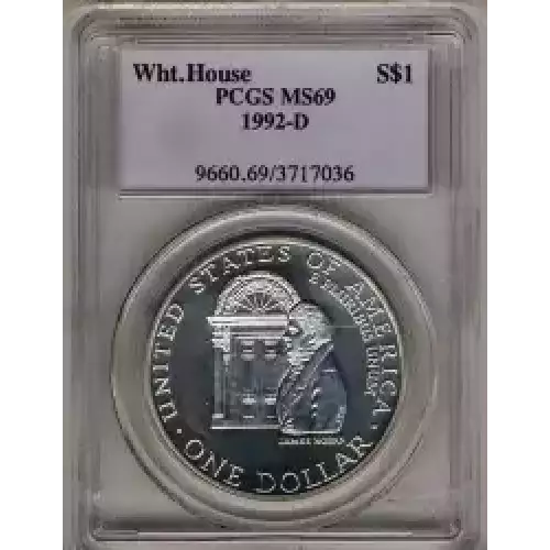 Modern Commemoratives --- White House 200th Anniversary 1992-Silver- 1 Dollar (3)