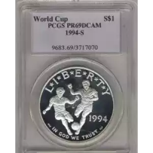 Modern Commemoratives --- World Cup Tournament 1994 -Silver- 1 Dollar (3)