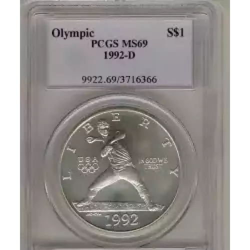 Modern Commemoratives --- XXV Olympiad 1992 -Silver- 1 Dollar (3)