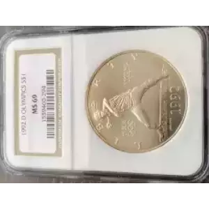 Modern Commemoratives --- XXV Olympiad 1992 -Silver- 1 Dollar (3)