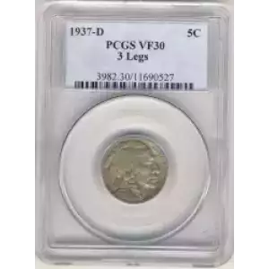 Nickel Five Cent Pieces-Indian Head or Buffalo (3)