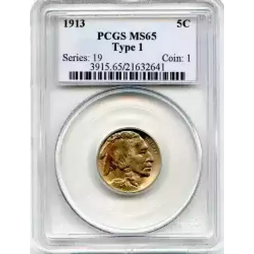 Nickel Five Cent Pieces-Indian Head or Buffalo (3)