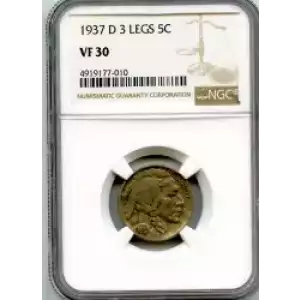 Nickel Five Cent Pieces-Indian Head or Buffalo (3)