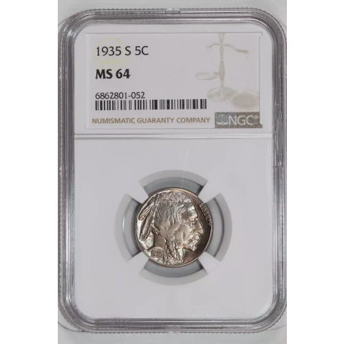 Nickel Five Cent Pieces-Indian Head or Buffalo