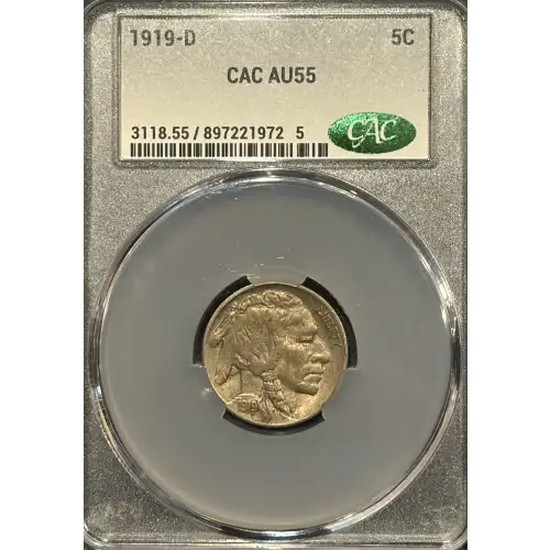 Nickel Five Cent Pieces-Indian Head or Buffalo