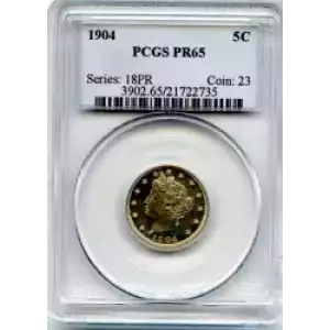 Nickel Five Cent Pieces-Liberty Head 1883-1913 (3)