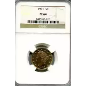 Nickel Five Cent Pieces-Liberty Head 1883-1913 (3)