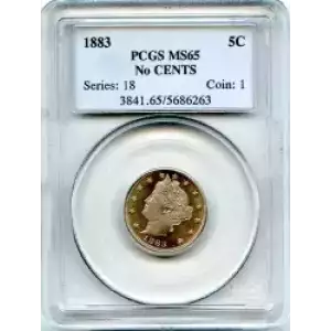 Nickel Five Cent Pieces-Liberty Head 1883-1913 (3)