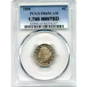 Nickel Five Cent Pieces-Liberty Head 1883-1913 (3)