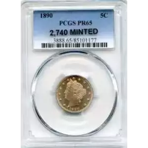 Nickel Five Cent Pieces-Liberty Head 1883-1913 (3)