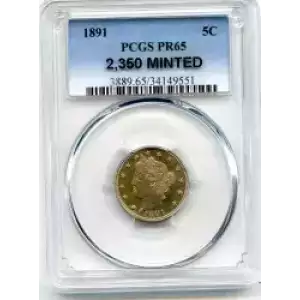 Nickel Five Cent Pieces-Liberty Head 1883-1913 (3)