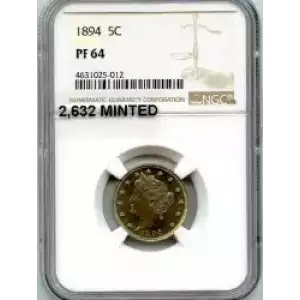 Nickel Five Cent Pieces-Liberty Head 1883-1913 (3)