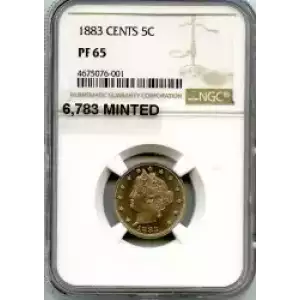 Nickel Five Cent Pieces-Liberty Head 1883-1913 (3)