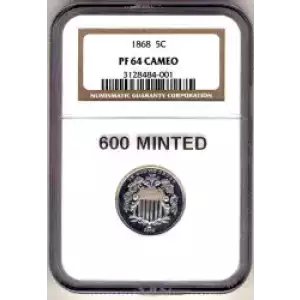 Nickel Five Cent Pieces-Shield 1866-1883 (3)