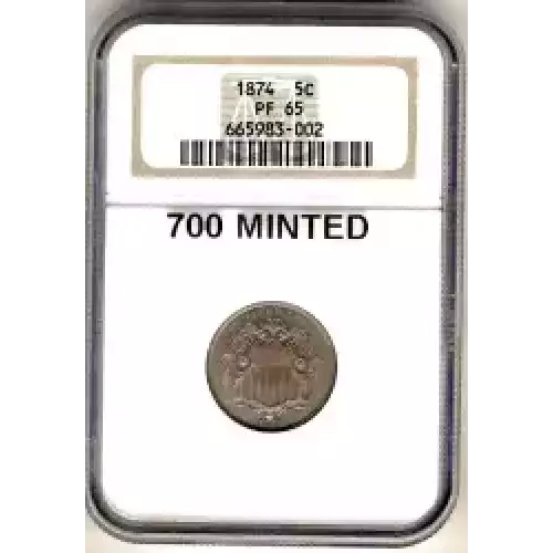 Nickel Five Cent Pieces-Shield 1866-1883 (3)