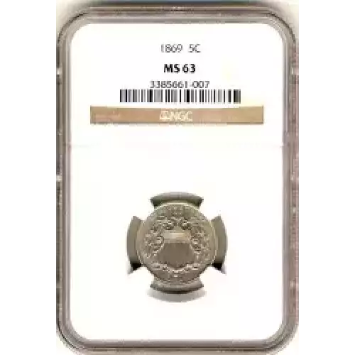 Nickel Five Cent Pieces-Shield 1866-1883 (3)