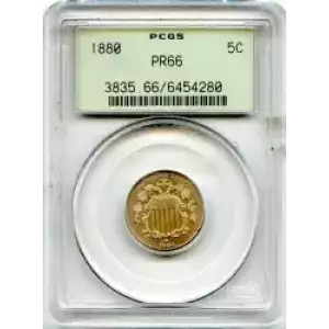 Nickel Five Cent Pieces-Shield 1866-1883 (3)