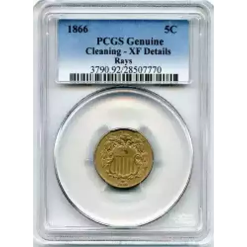 Nickel Five Cent Pieces-Shield 1866-1883 (3)