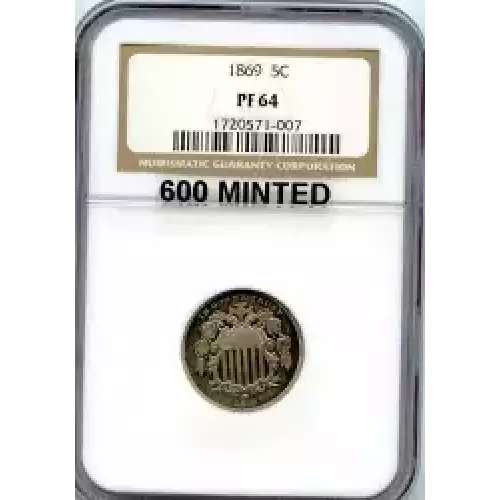 Nickel Five Cent Pieces-Shield 1866-1883 (3)