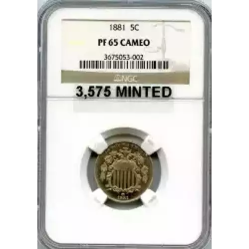 Nickel Five Cent Pieces-Shield 1866-1883 (3)