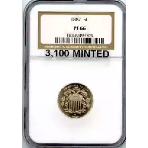 Nickel Five Cent Pieces-Shield 1866-1883 (3)