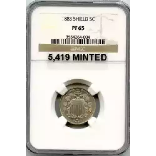 Nickel Five Cent Pieces-Shield 1866-1883 (3)