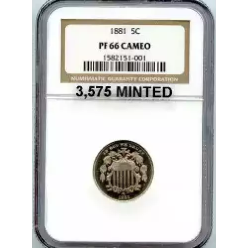 Nickel Five Cent Pieces-Shield 1866-1883 (3)