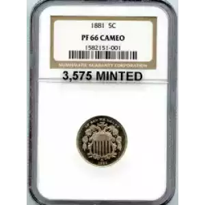 Nickel Five Cent Pieces-Shield 1866-1883 (3)