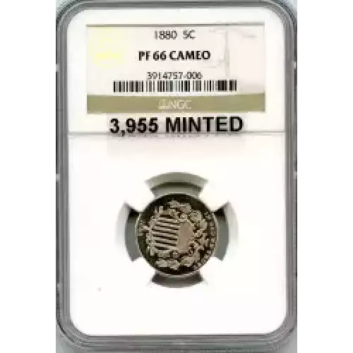 Nickel Five Cent Pieces-Shield 1866-1883 (3)