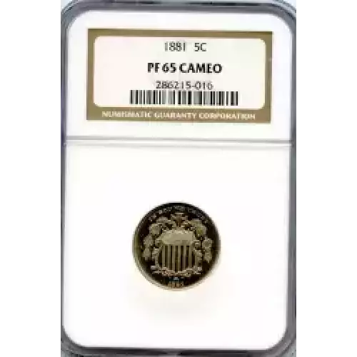 Nickel Five Cent Pieces-Shield 1866-1883 (3)