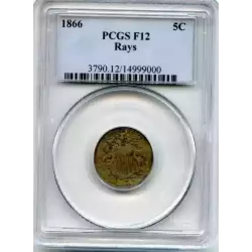 Nickel Five Cent Pieces-Shield 1866-1883 (3)