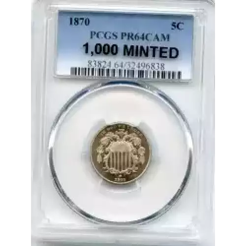 Nickel Five Cent Pieces-Shield 1866-1883 (3)